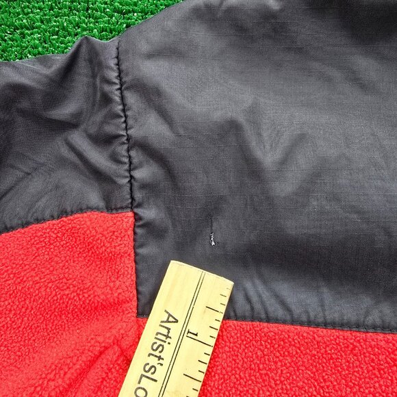 Georgia Bulldogs Jacket Mens Medium Black Red NCAA Football Flaw No Zipper - Picture 11 of 13